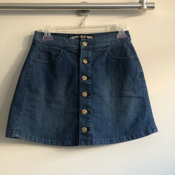 Express Dresses & Skirts - Denim skirt